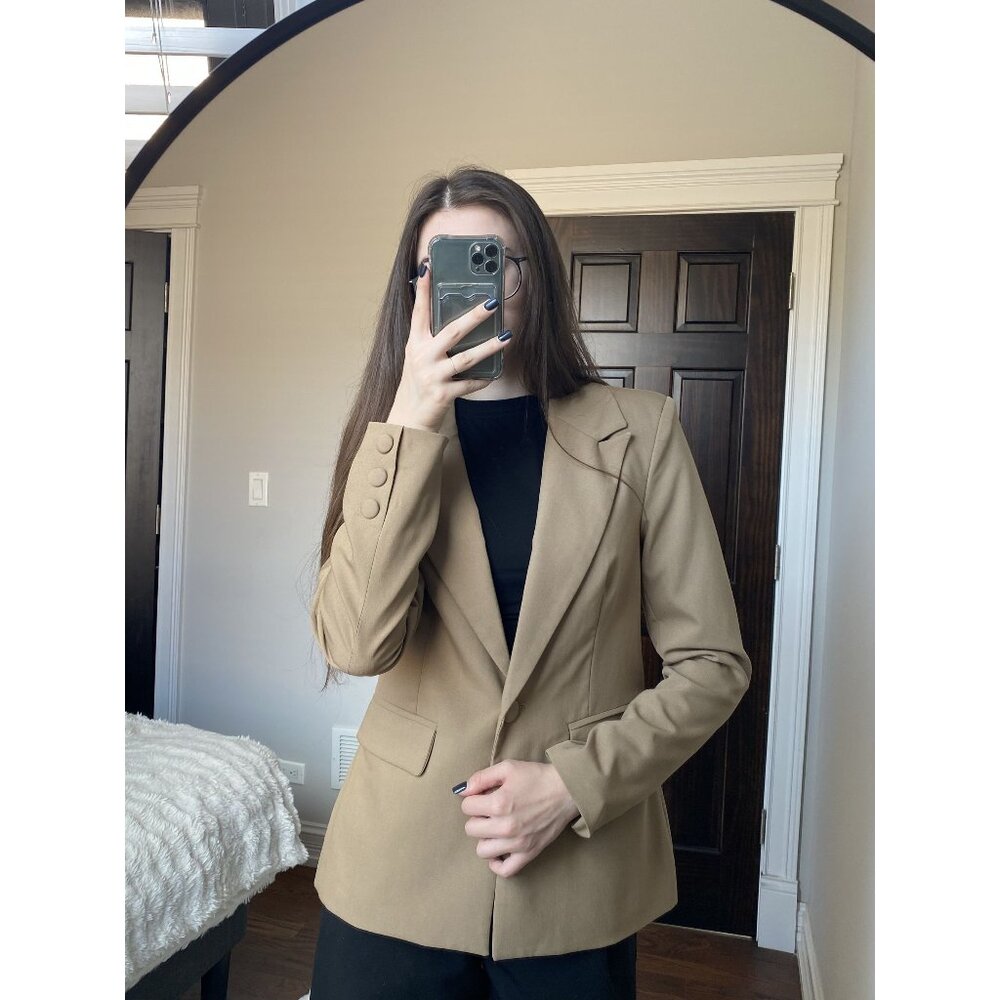 Brown Peak Avec Le Filles Blazer Size Small